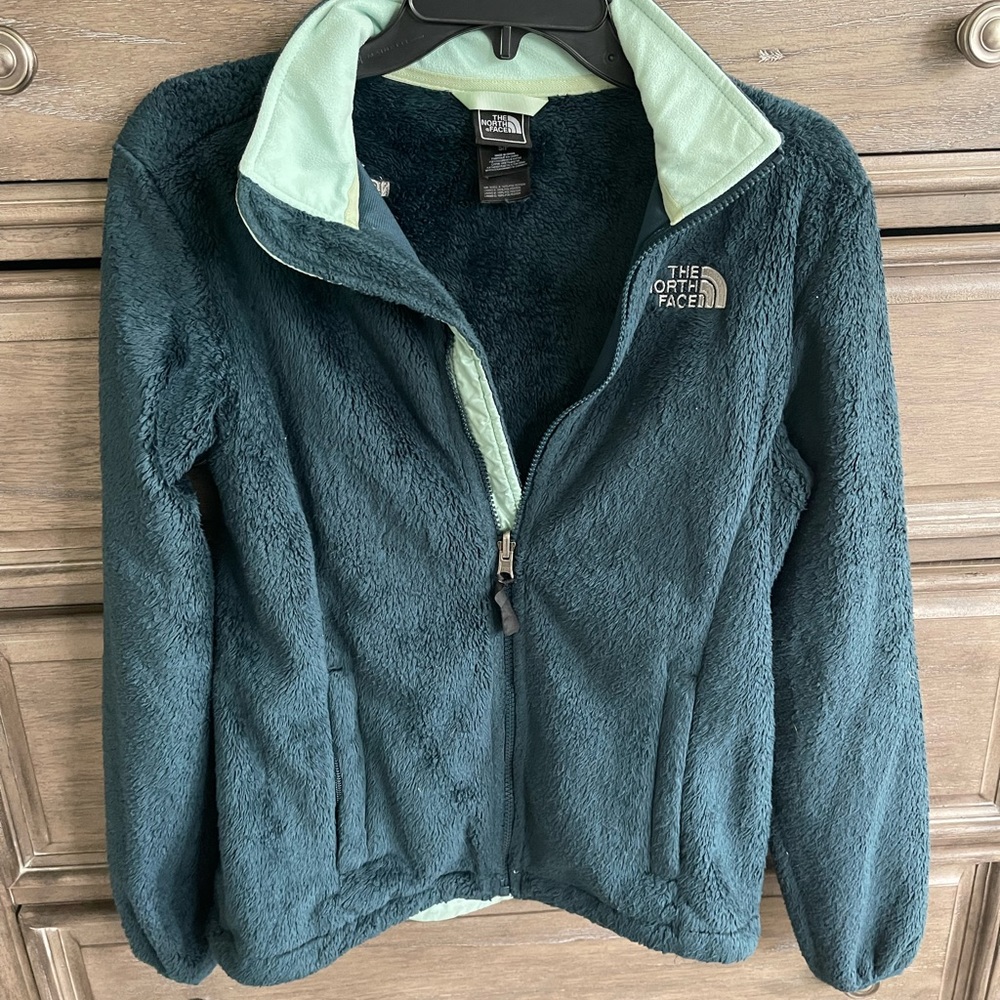 Teal/Aqua North Face Fleece Zip-up